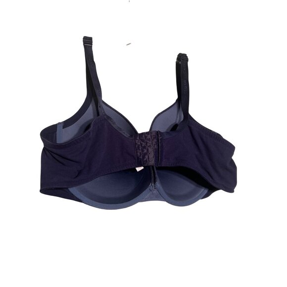 Lane Bryant Cacique 48DD Navy Lace Boost Plunge Bra With Adj Straps Comfortable - Picture 3 of 16